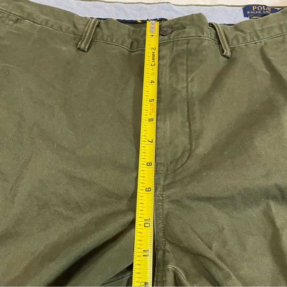 Polo Ralph‎ Lauren Mens Stretch Straight Fit Chino Pants Olive Green 38x30